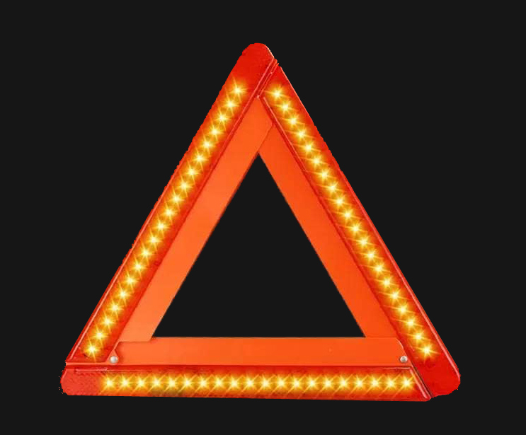 led-warndreieck-mit-leuchtenden-leds